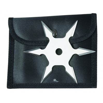Throwing star 6 arms + case