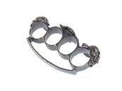 Knuckle Duster Grey Spider & Skulls