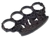 Knuckle Duster Skulls Flames Chain