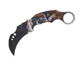 Automatic Karambit knife Skull