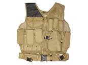 DMoniac Tactical Vest Tan 8 pouch holster + belt