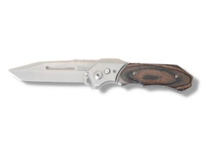 Folding Knife wood Blade 9cm with Led Lamp