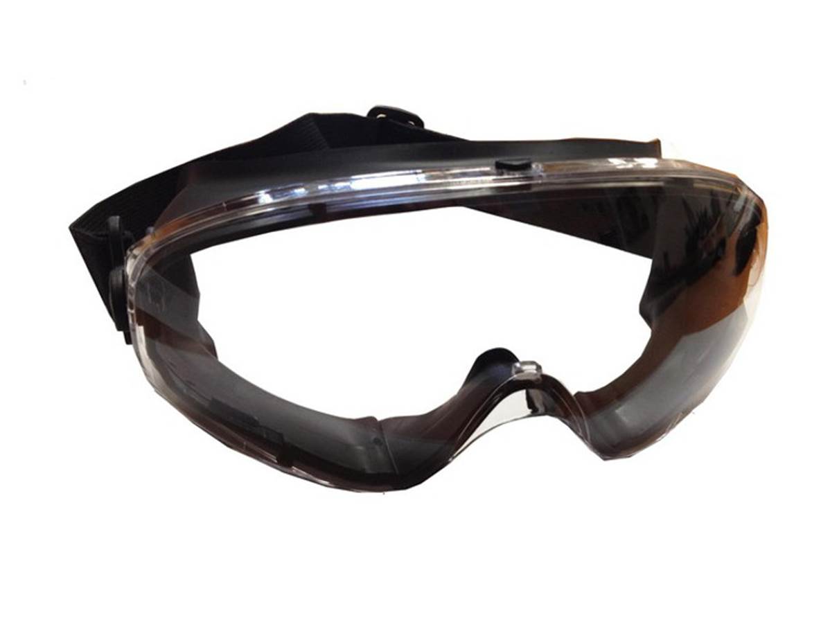 Safety mask Clear glass black headband