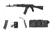 S&T AK105 AEG 6mm Full Metal Value Pack+Case+1 additionnal magazine