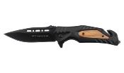 Folding Knife Stinger Bora ST3 Blade 9,7cm Cutting notch & Belt Clip