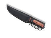 Knife with Knuckles Metal/Wood BK 18cm Blade