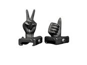 Guerilla Tactical RIS Sights (x4) Funny Fingers BLK