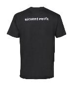 City Guard T-Shirt Sécurité Privée avec fenêtre Matricule noir L