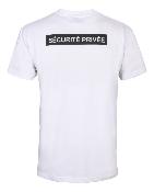City Guard T-Shirt Sécurité Privée avec fenêtre Matricule blanc M