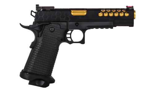 Golden Eagle Hi-Capa 5.1 Pistol GBB Full Metal BK/GOLD 0.8J+CASE