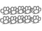 Silver Knuckle Duster Aluminium (Pack of 10)