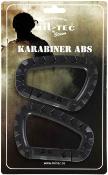 Miltec 2 carabiner ABS BK 8.4cm