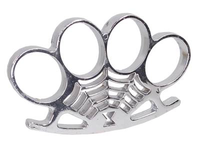 Knuckle Duster Spider Chrome Metal 140gr