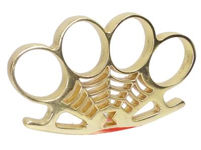 Knuckle Duster Spider Gold Metal 140gr