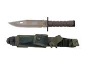 M9 Bayonet Green Knife 31cm + Belt Clip