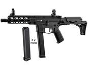 Lancer Tactical LT-35 GEN2 Battle-X Black AEG 1J Value Pack + 2mags