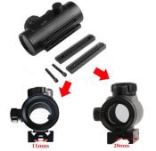 Tactical Ops 40mm red/green dot sight 21mm BK