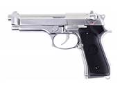 WE M92S Mate Chrome GAS Blowback 0.9J