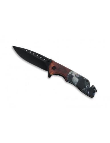 Camargue bull knife with belt cutter 9cm blade