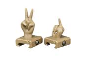 Guerilla Tactical RIS Sights (x4) Funny Fingers TAN