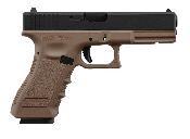 KJ Works KP-17 Pistol Gas BlowBack Full Metal TAN 0.8J