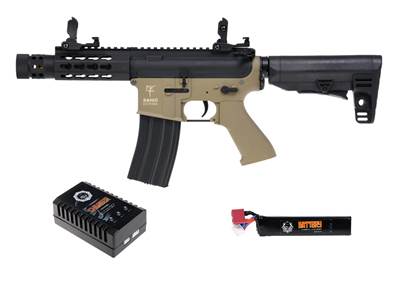 Saigo M4 Kenji Short Tan AEG 1J Value Pack 11.1V