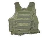 DMoniac Tactical Vest Olive 8 pouch holster + belt