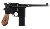 WE Pistol C96 Broomhandle 6mm GBB Full Metal BK 0.9J + Stock