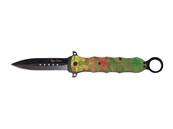 Fluo Foliage Knife with ring & Belt clip