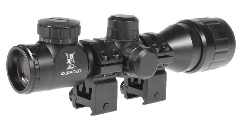 Delta Armory 4X32AOEG Scope w/ light and mount ring