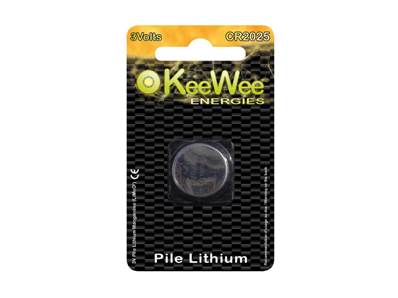 Button Battery Lithium Manganese CR2025 (x1)