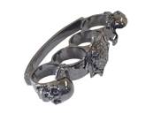 Knuckle Duster Grey Spider & Skulls