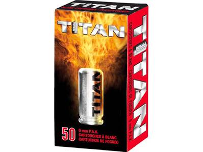 Titan 9mm P.A.K. Blank Cartridge (x50)