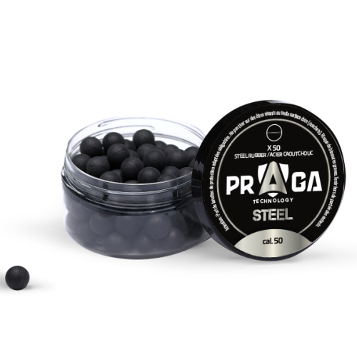 Rubber-Ball Steel Cal .50 Bottle (x50)