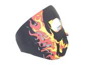 DMoniac "Fire Skull" Neoprene Full Face Mask