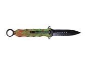 Fluo Foliage Knife with ring & Belt clip
