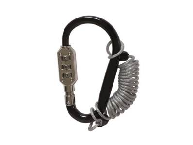 Carabiner w/ combination Lock BK