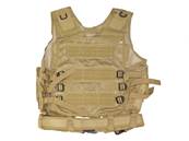 DMoniac Tactical Vest Tan 8 pouch holster + belt
