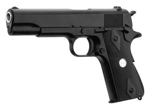 Golden Eagle 1911 Pistol Gas BlowBack Full Metal BK 0.8J + Case